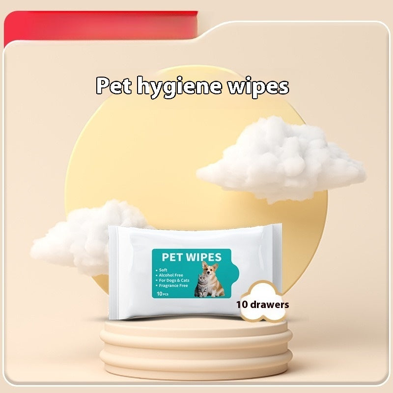 Mascotas 80 toallitas para perros, gatos Toallitas de limpieza desechables desechables