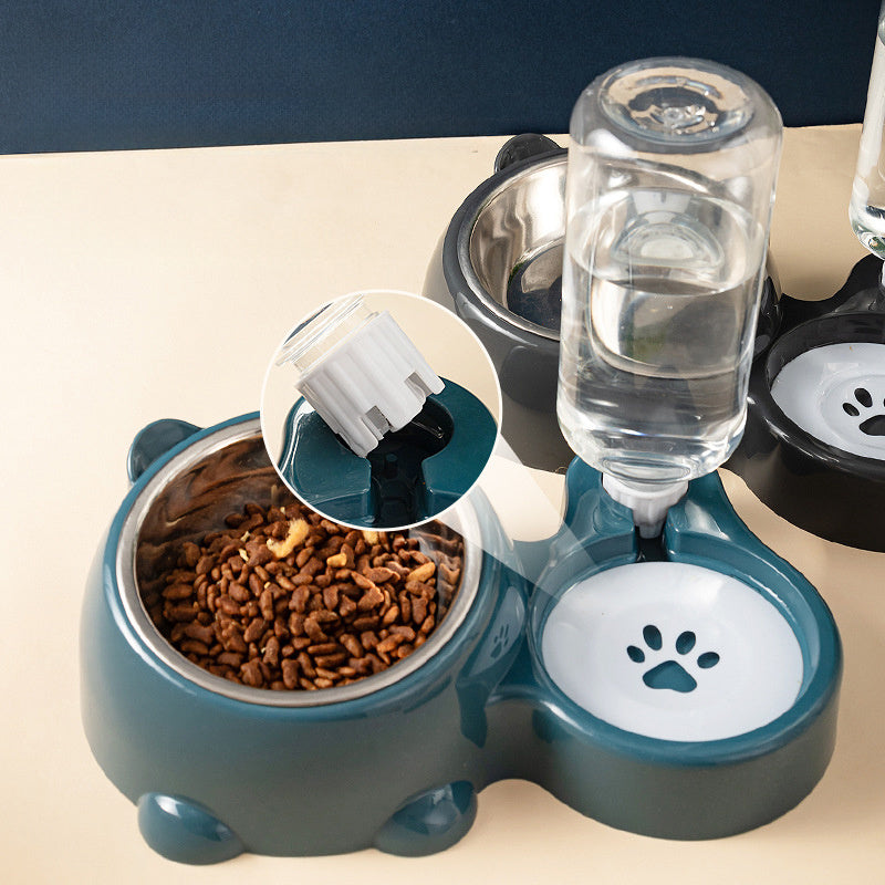 Juego de cuencos extraíbles de comida y agua
