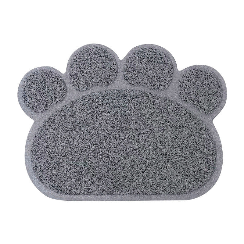 Mantel Individual, Antideslizante Alfombra de Arena para Gatos en Forma de Pata