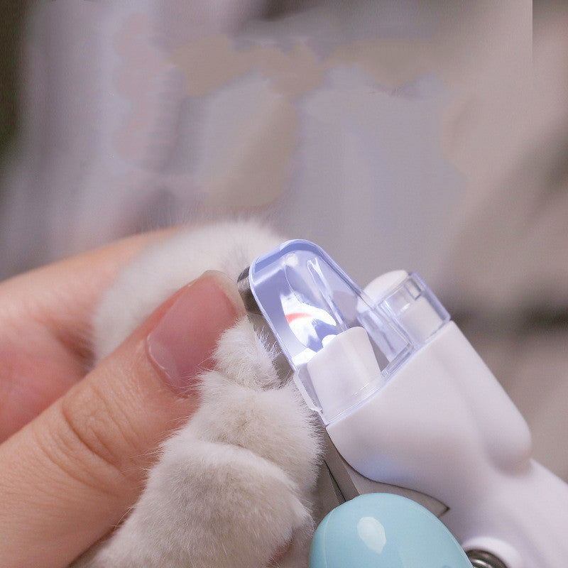 Cortaúñas para mascotas Cortadoras de uñas para perros Cortaúñas para gatos, eléctrico LED Suministros para mascotas Cortadores de uñas para mascotas con luz LED