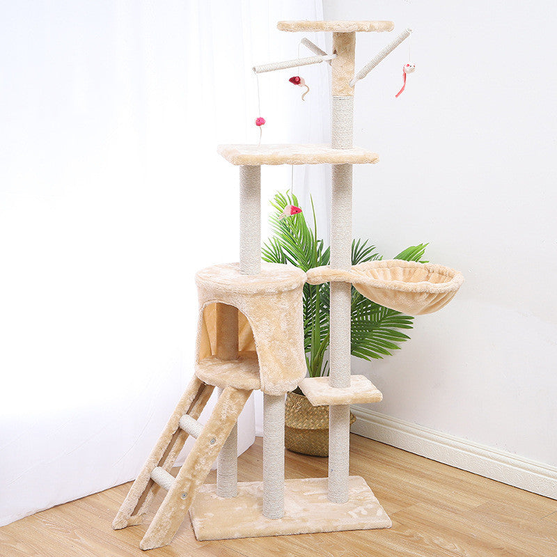 Árbol de escalada, casa para gatos