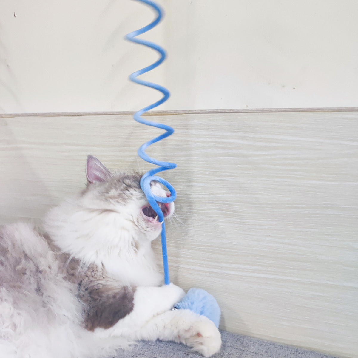 Juguete para gatos Self-Hi Sucker Spring Rabbit Hair Ball Juego interactivo Suministros para mascotas Juguetes interactivos