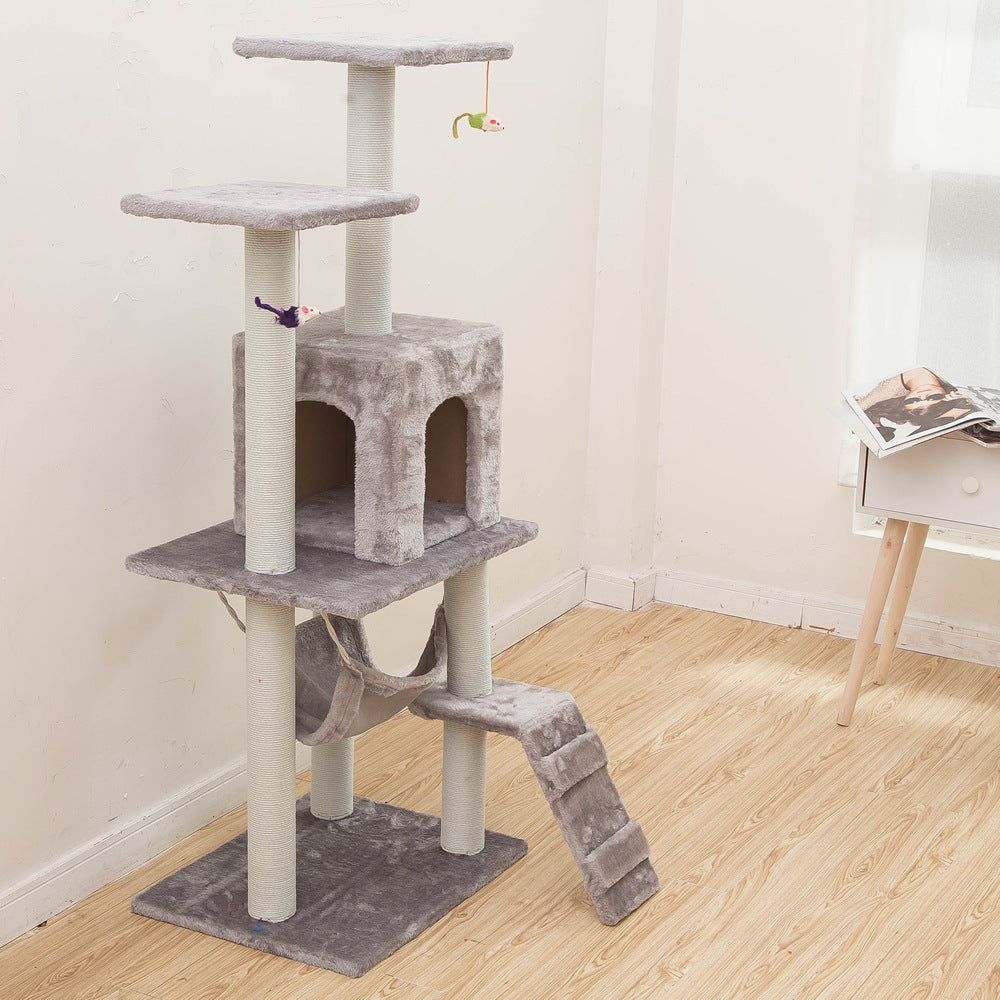 Árbol de escalada, castillo para gatos
