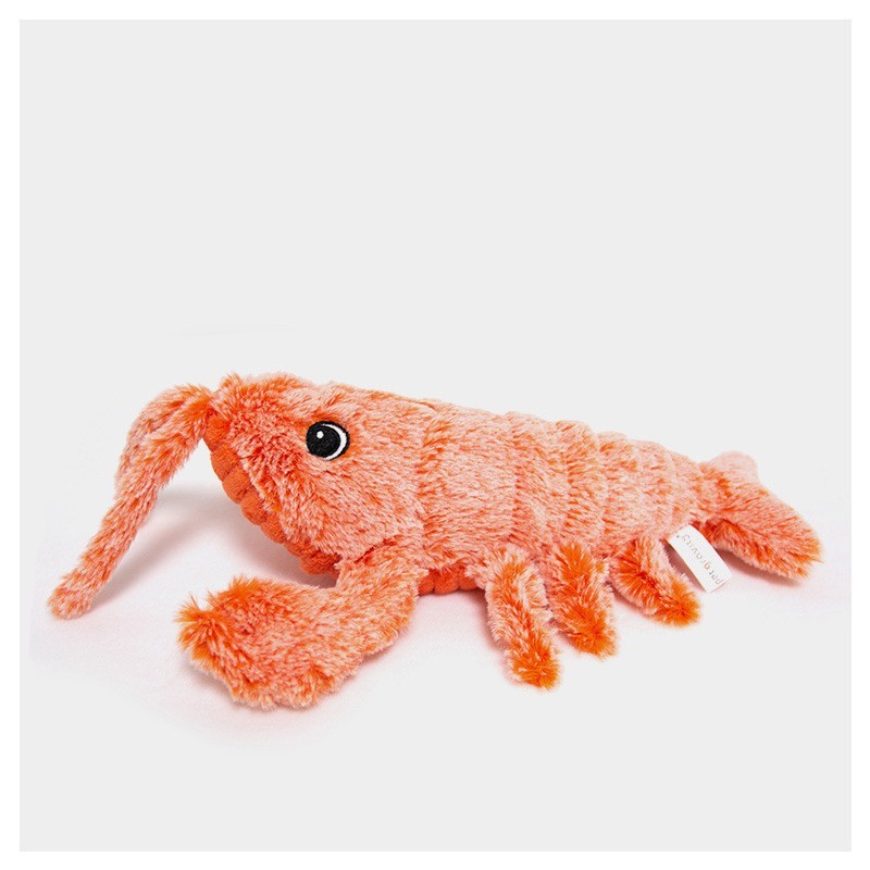Camarón saltador eléctrico, simulación de carga USB, langosta, gato divertido, peluche, mascotas, juguete