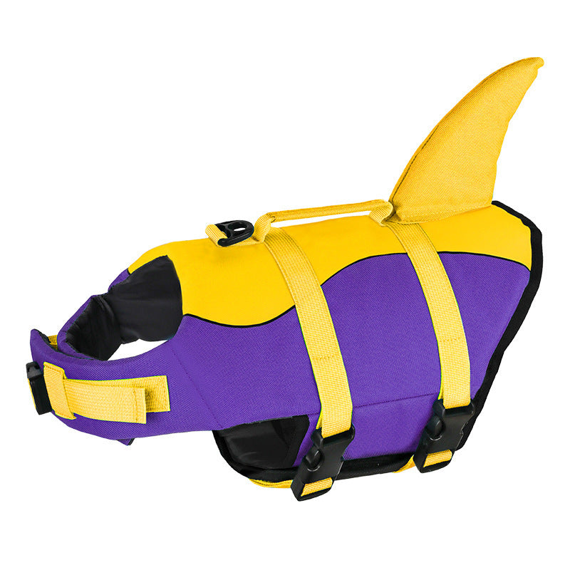 Chaleco salvavidas para mascotas de tiburón, ropa de natación para perros