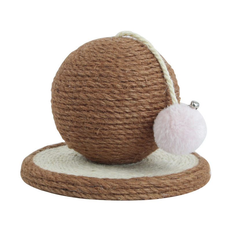 Rascador Cilíndrico de Sisal con Bola para Gato – Durable y Estético