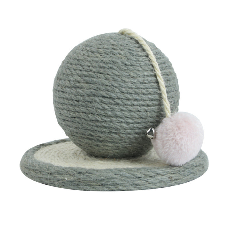 Rascador Cilíndrico de Sisal con Bola para Gato – Durable y Estético