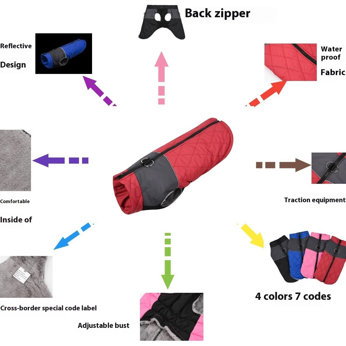 Ropa Para Mascotas Al Aire Libre, Ropa para perros De Otoño e Invierno, Impermeable