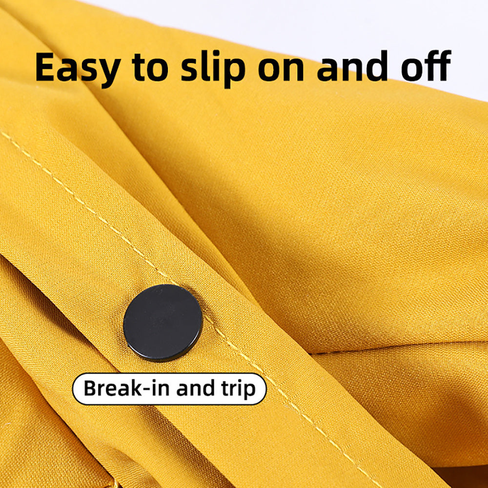Impermeable reflectante para perros – Chaqueta ligera con capucha y agujero para correa
