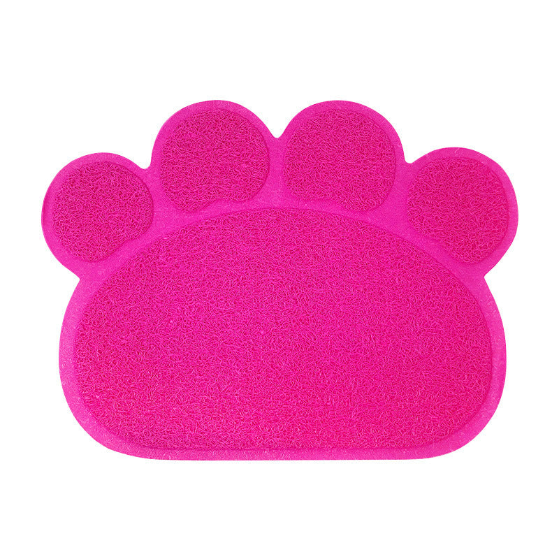 Mantel Individual, Antideslizante Alfombra de Arena para Gatos en Forma de Pata
