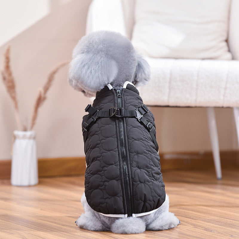 Personalidad De Moda Abrigo De Espalda Cálido A Prueba De Viento Para Mascotas
