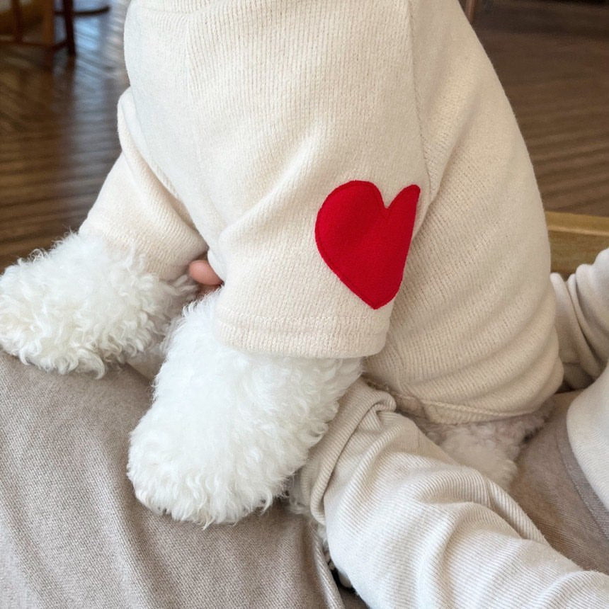 Suéter De Amor Forrado Con Forro Polar De Otoño E Invierno, Ropa Gruesa Y Cálida