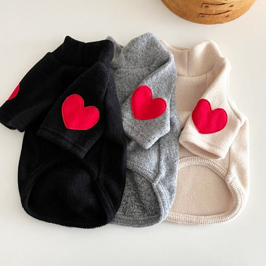 Suéter De Amor Forrado Con Forro Polar De Otoño E Invierno, Ropa Gruesa Y Cálida