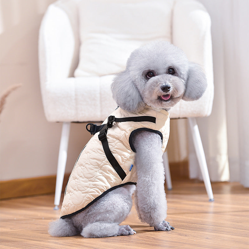 Personalidad De Moda Abrigo De Espalda Cálido A Prueba De Viento Para Mascotas