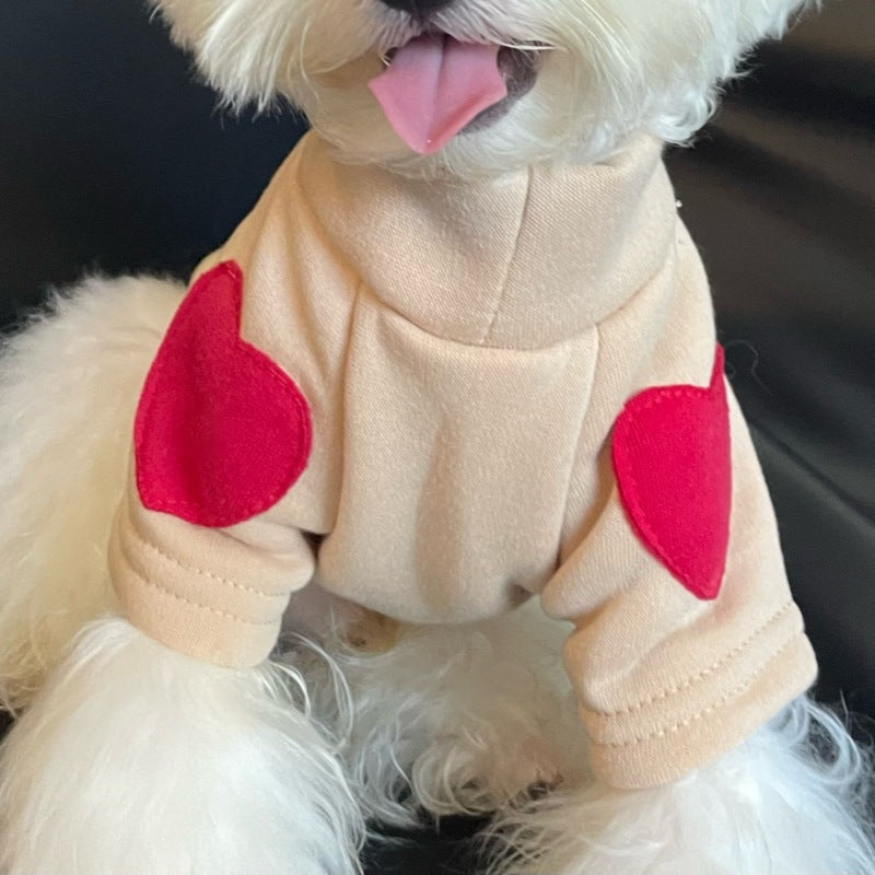 Suéter De Amor Forrado Con Forro Polar De Otoño E Invierno, Ropa Gruesa Y Cálida