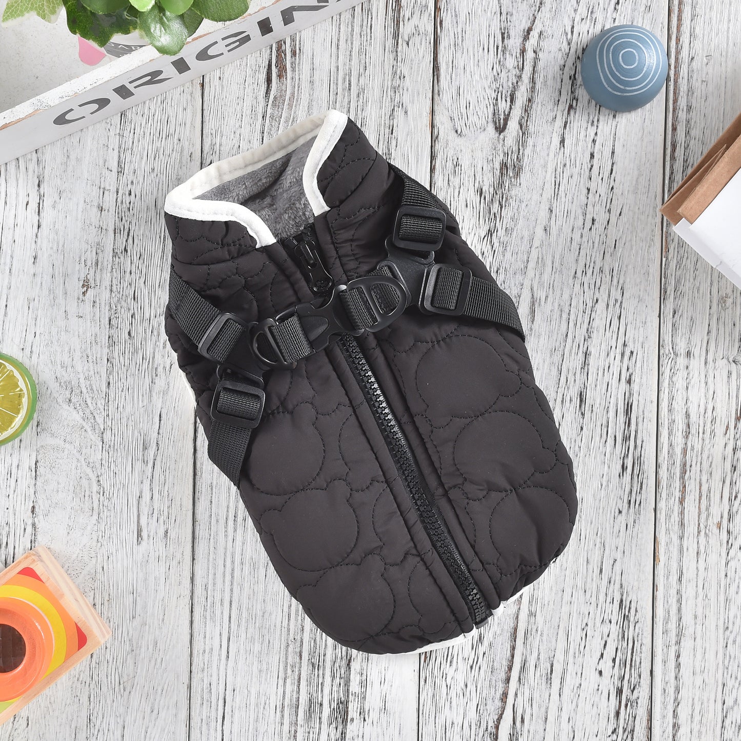 Personalidad De Moda Abrigo De Espalda Cálido A Prueba De Viento Para Mascotas