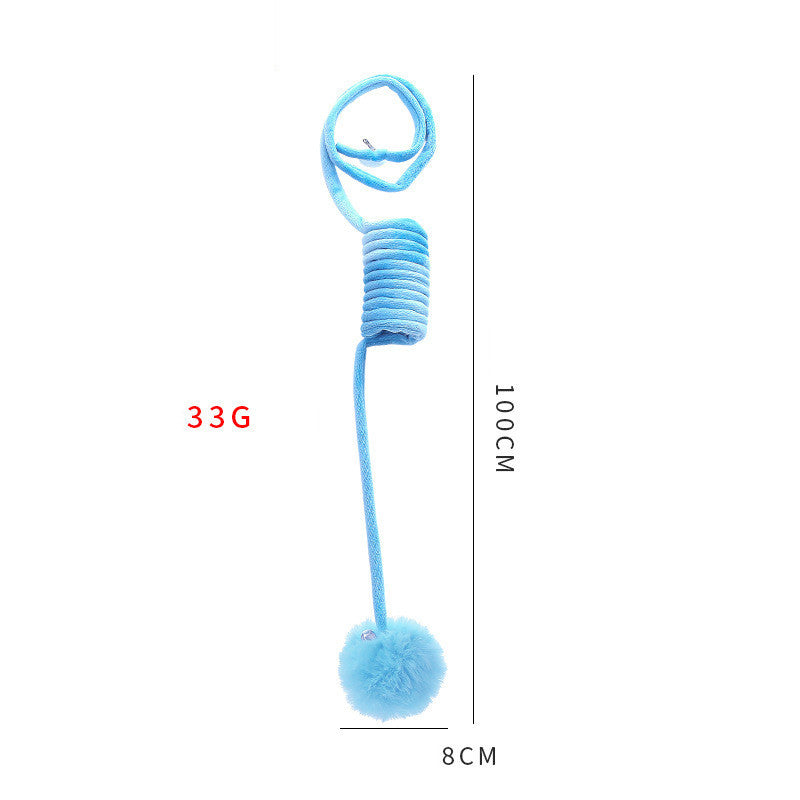Juguete para gatos Self-Hi Sucker Spring Rabbit Hair Ball Juego interactivo Suministros para mascotas Juguetes interactivos