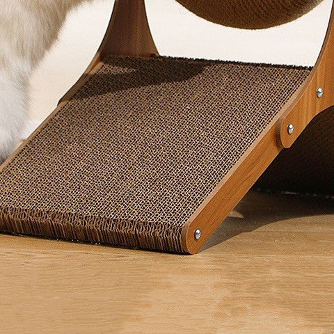 Rascador Vertical para Gato con Diseño de Rueda