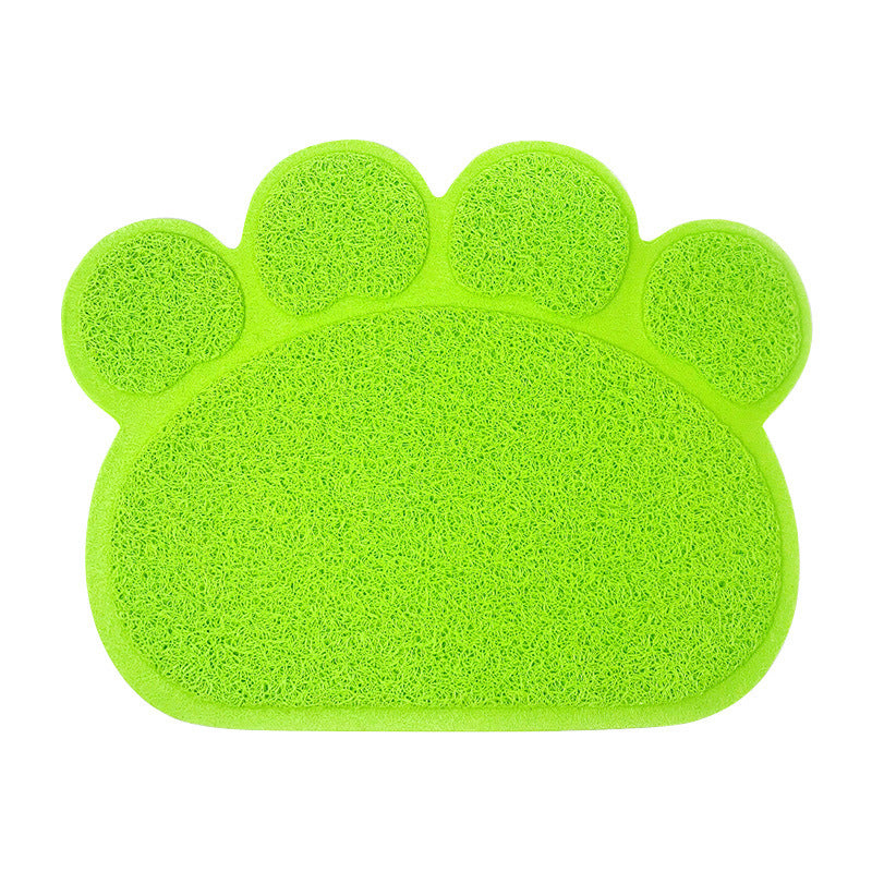 Mantel Individual, Antideslizante Alfombra de Arena para Gatos en Forma de Pata