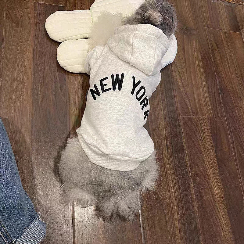 Moda Nueva Ropa Retro con Capucha para Cachorros