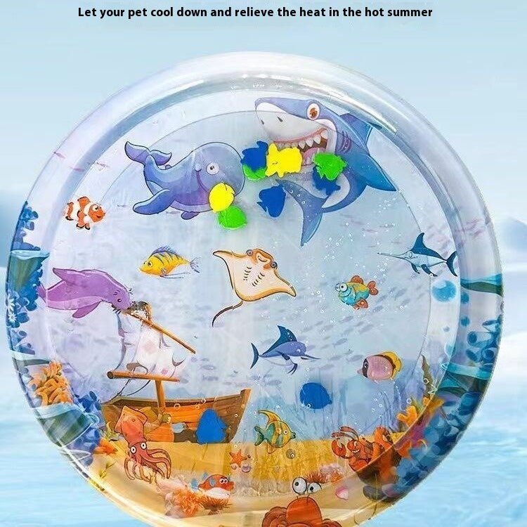 Cama de agua para mascotas, colchón de hielo, perro durmiendo, alfombra para cachorros, perros, gatos, cojin para mascotas, frío fresco