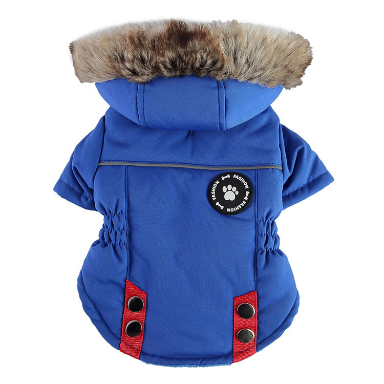Chaqueta de algodón para perros – Abrigo de invierno con cremallera, cómodo y cálido