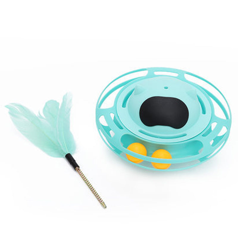 Varita giratoria interactiva para gatos, estimulante