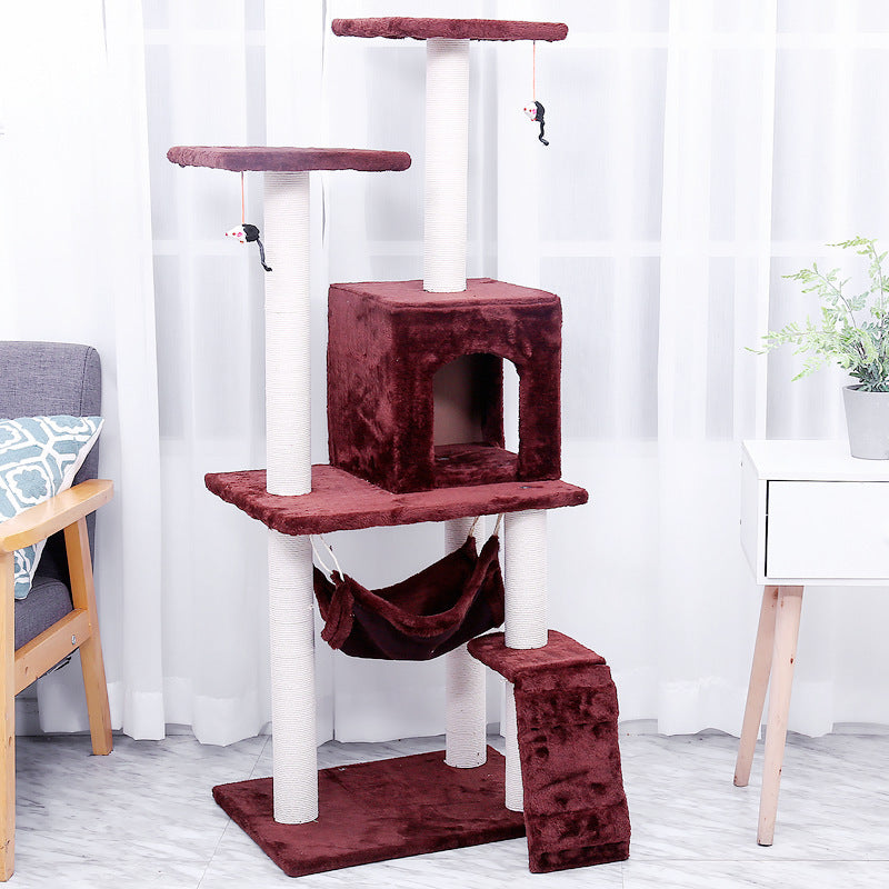 Árbol de escalada, castillo para gatos
