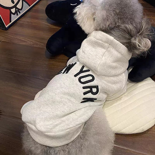 Moda Nueva Ropa Retro con Capucha para Cachorros