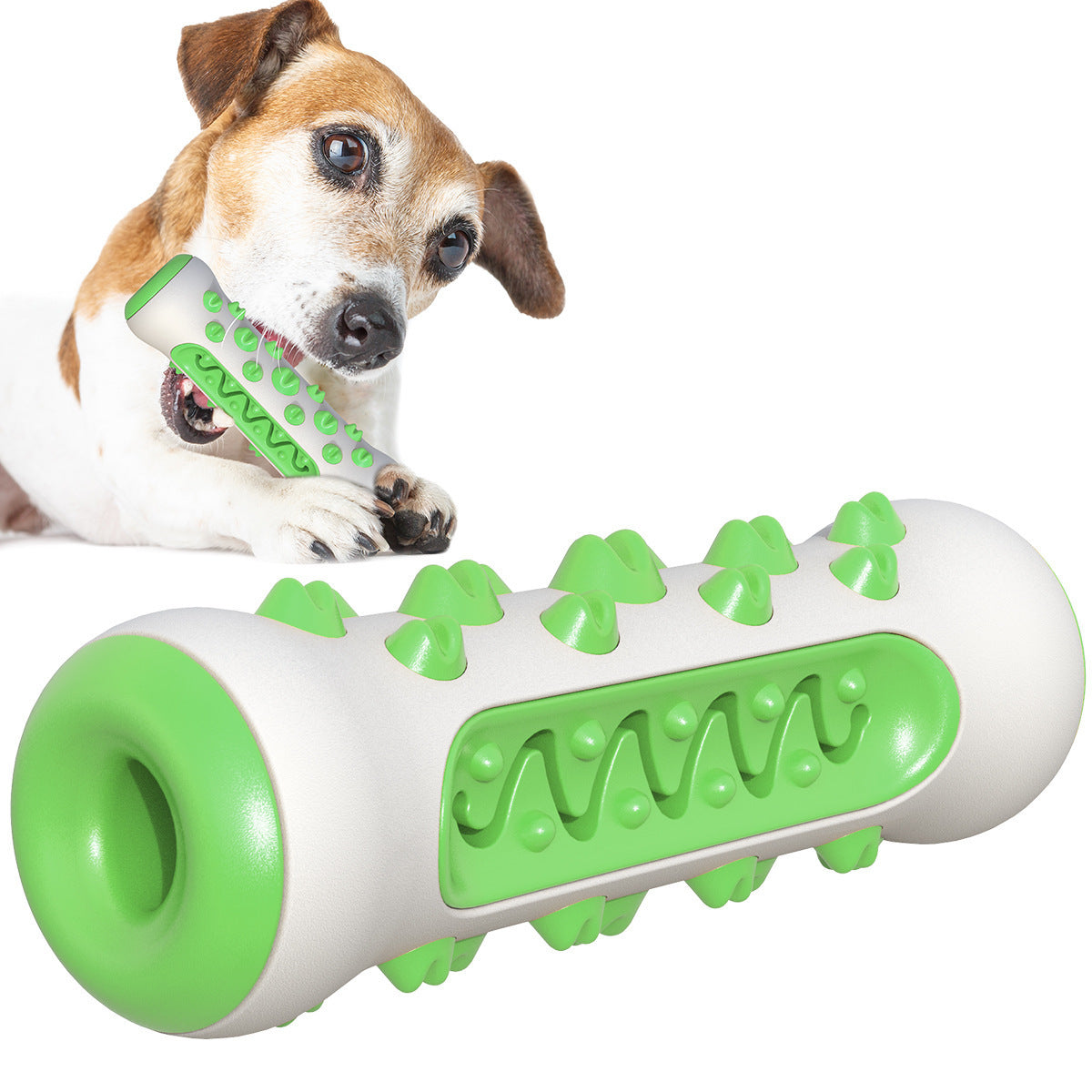 Juguete Cepillo dental masticable para perros – Mordedor de caucho natural para limpieza de dientes y encías