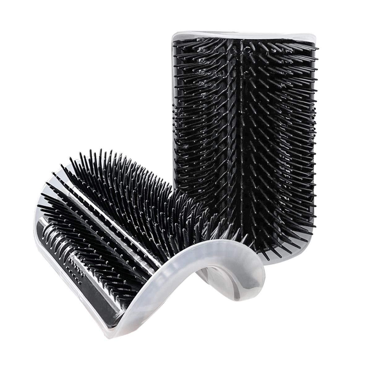 Cepillo de esquina con masajeador suave, ideal para muda de pelo y cepillado diario