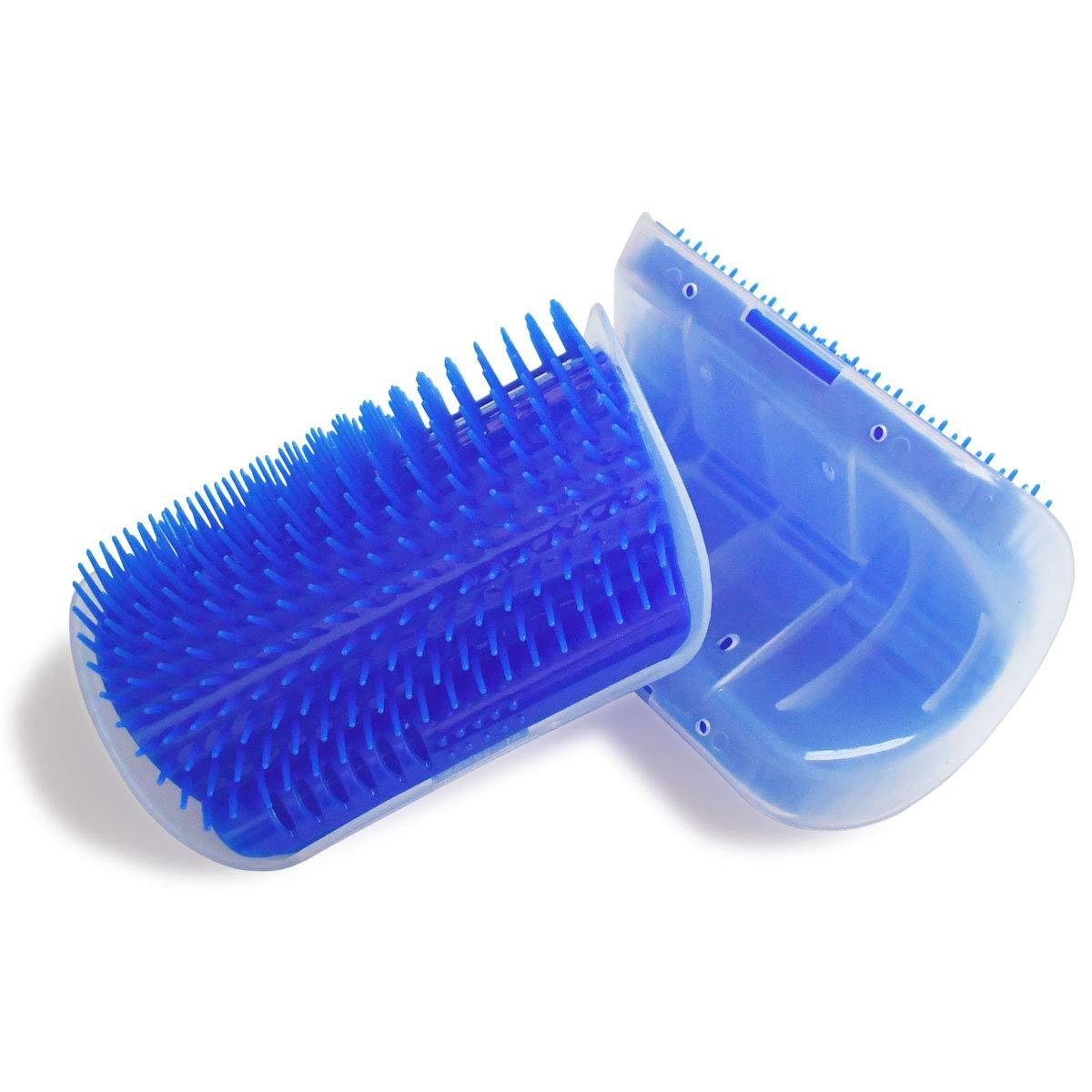 Cepillo de esquina con masajeador suave, ideal para muda de pelo y cepillado diario