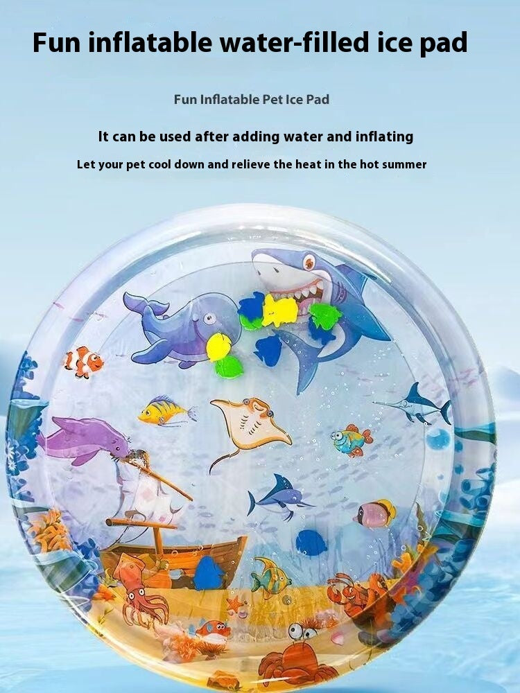 Cama de agua para mascotas, colchón de hielo, perro durmiendo, alfombra para cachorros, perros, gatos, cojin para mascotas, frío fresco