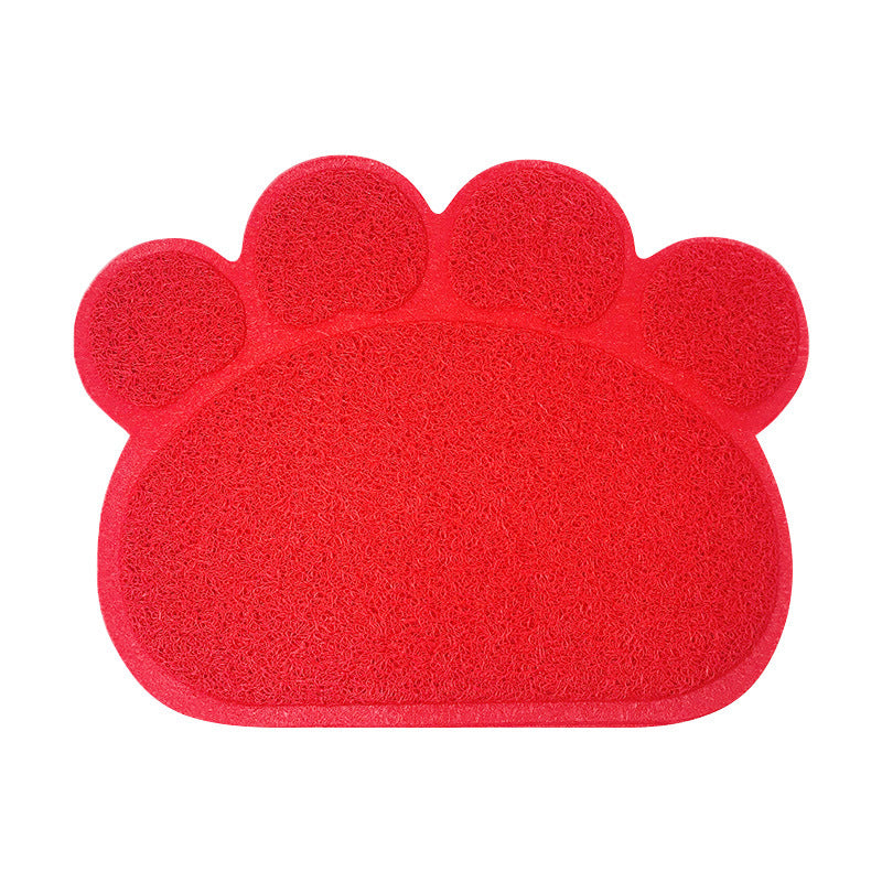 Mantel Individual, Antideslizante Alfombra de Arena para Gatos en Forma de Pata