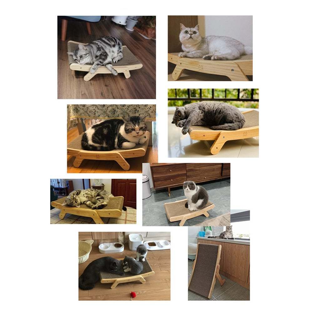 Cama para gatos, papel corrugado vertical, garra de molienda, juguete, núcleo reemplazable, productos para mascotas