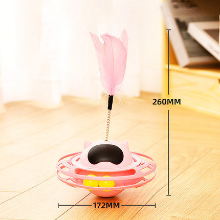 Varita giratoria interactiva para gatos, estimulante