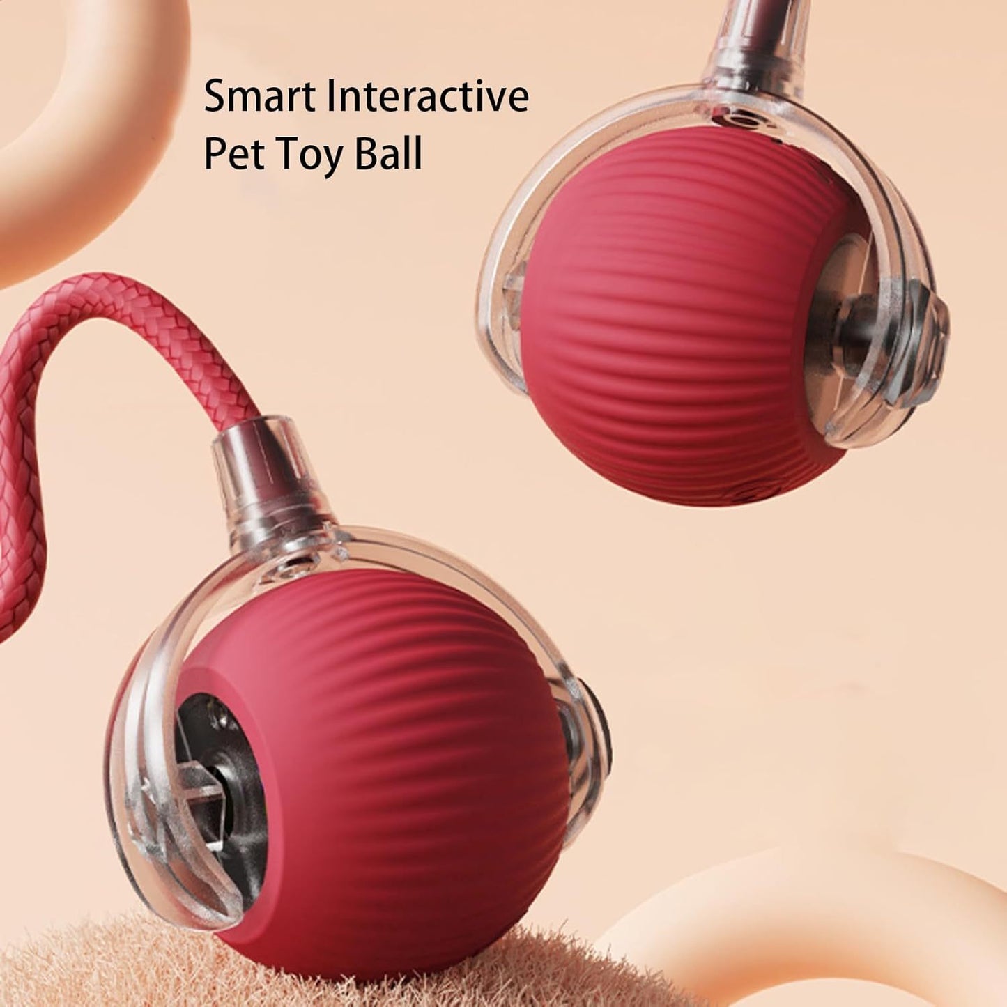 Pelota inteligente interactiva para perros y gatos – Se mueve sola 360°, ideal para jugar y estimular a tu mascota