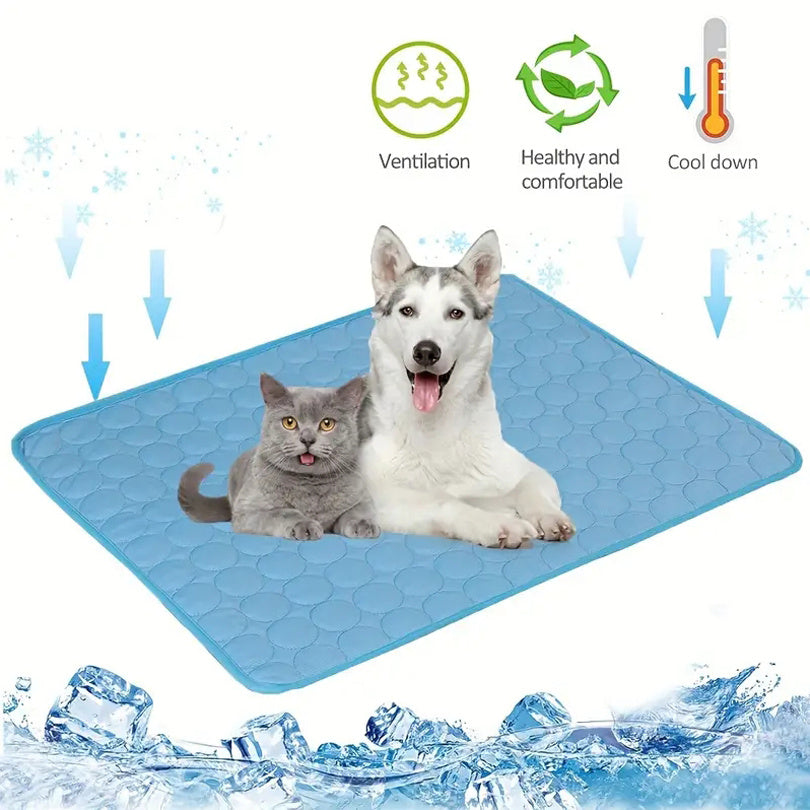 Alfombra de enfriamiento para perros Mascotas de verano Cama fría Extra grande para perros pequeños Accesorios para mascotas Manta duradera para gatos Sofá Manta para hielo para gatos Productos para mascotas