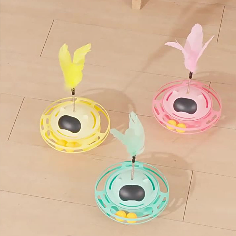 Varita giratoria interactiva para gatos, estimulante