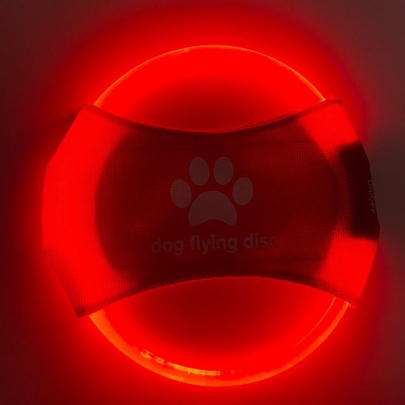 Discos voladores para perros Luz luminosa LED Entrenamiento luminoso Juguetes interactivos