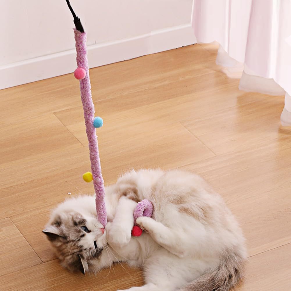 Varitas interactivas de peluche para gatos – Coloridas y divertidas, para gatos de todas las razas y tamaños