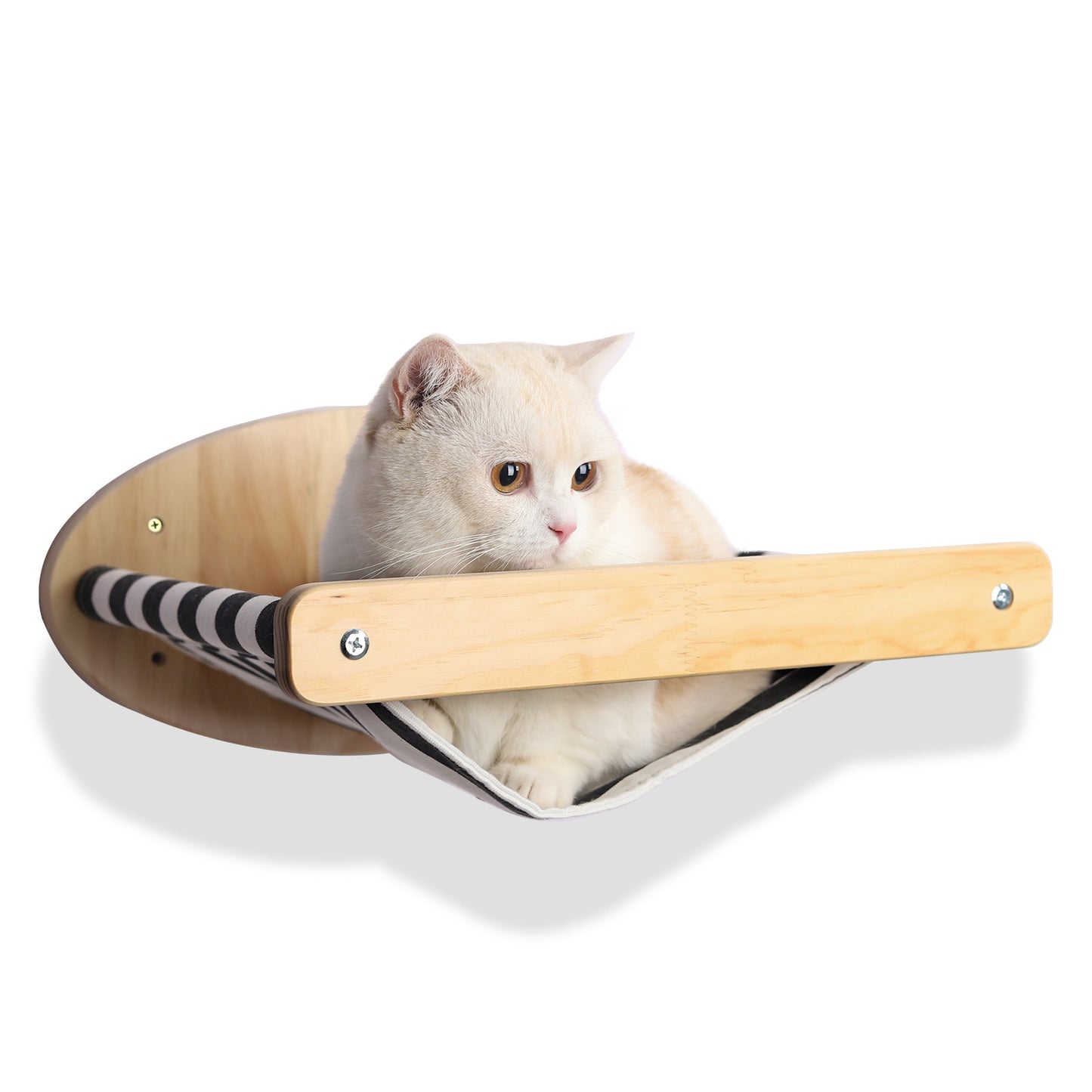 Marco de escalada para gatos de madera de pino Hamaca de pared para gatos Escalera Habitación Espacio Cápsula Juguete para gatos