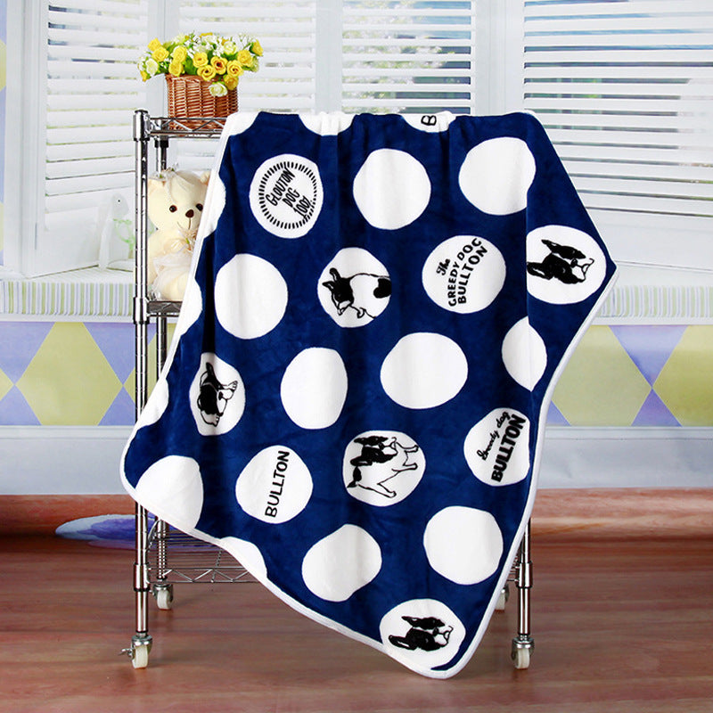 Manta de Franela Estampada de Coral Fleece para Mascotas