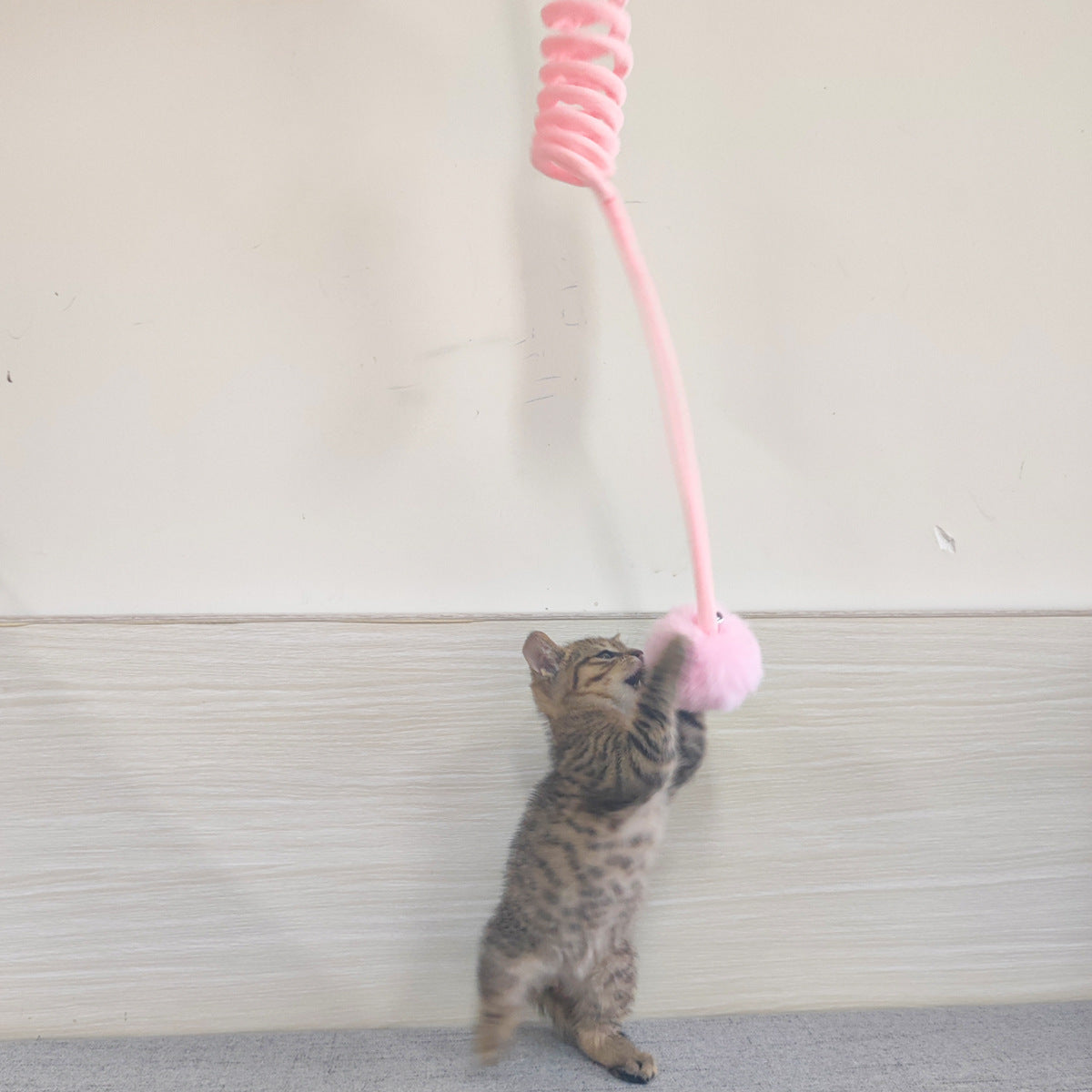 Juguete para gatos Self-Hi Sucker Spring Rabbit Hair Ball Juego interactivo Suministros para mascotas Juguetes interactivos