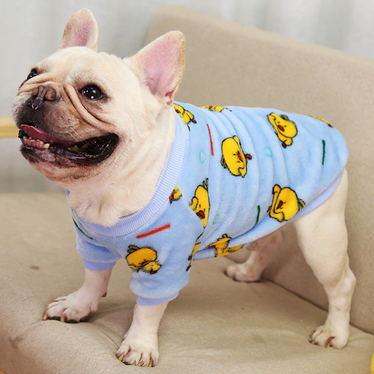 Pijamas Cálidos Otoño e Invierno Chaqueta Suministros Para Mascotas
