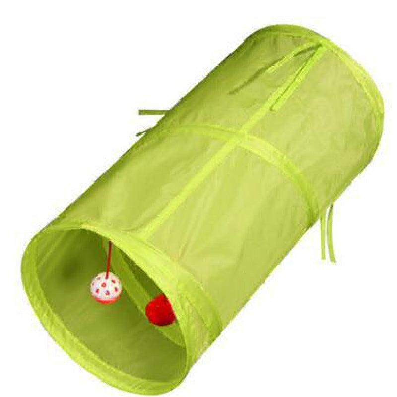 Túnel plegable para gatos, papel de anillo, pasaje para gatos