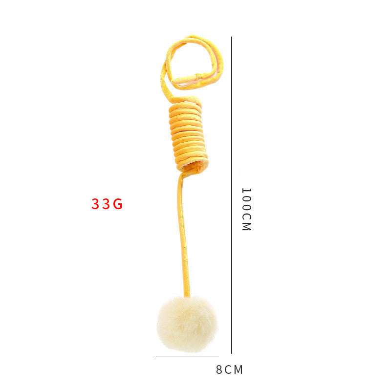Juguete para gatos Self-Hi Sucker Spring Rabbit Hair Ball Juego interactivo Suministros para mascotas Juguetes interactivos