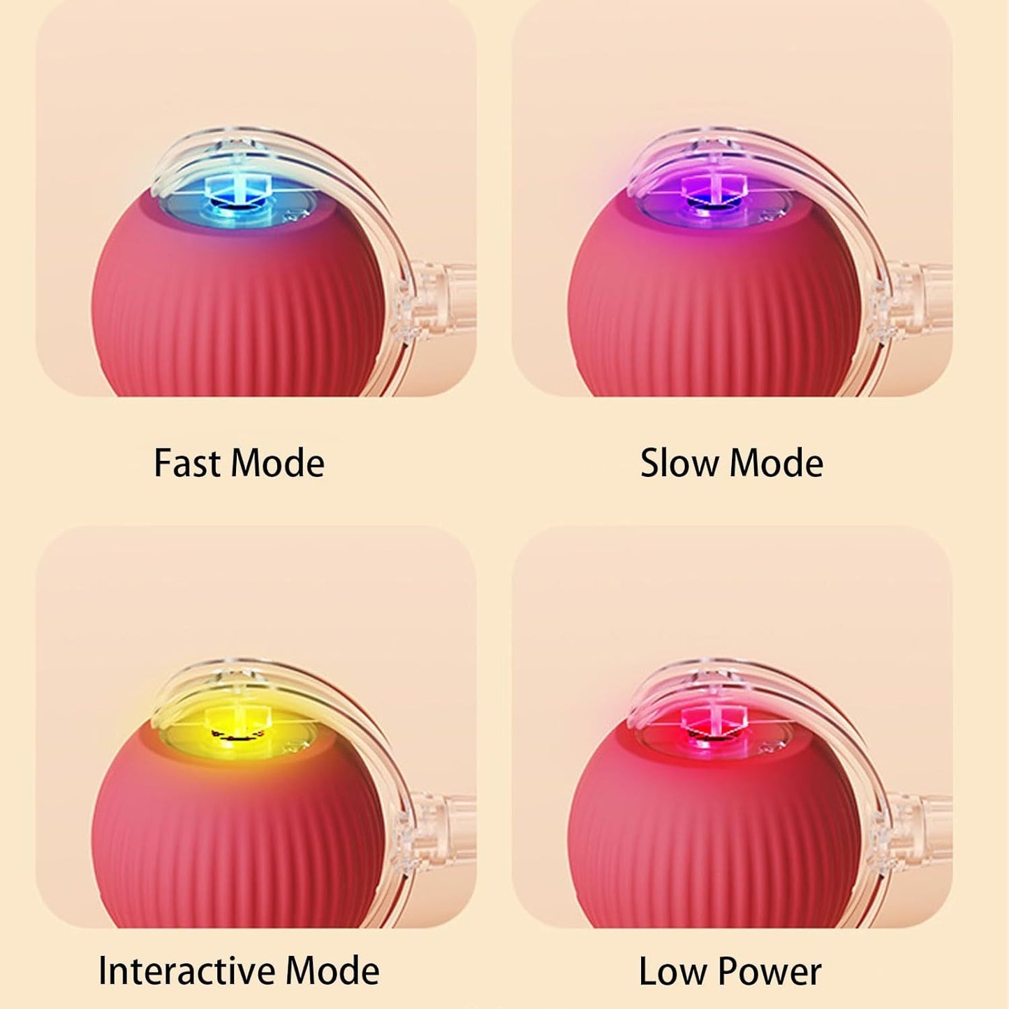 Pelota inteligente interactiva para perros y gatos – Se mueve sola 360°, ideal para jugar y estimular a tu mascota