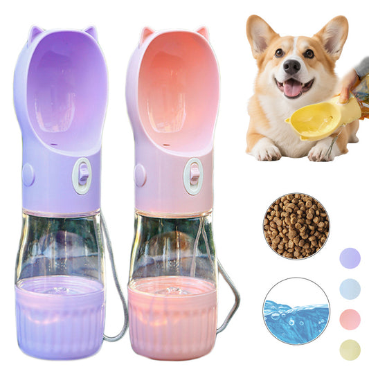 Botella para Mascotas - Comedero y Bebedero portátil