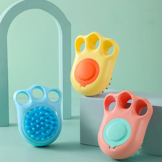 Cepillo de baño y masaje para gatos y perros – Suave, práctico y con diseño de garra para mayor comodidad